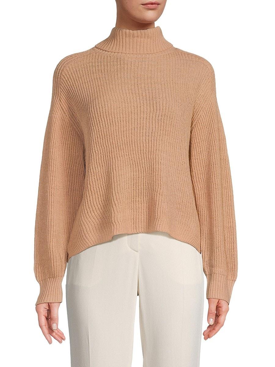 BCBGeneration Turtleneck Knit Sweater in White Lyst UK