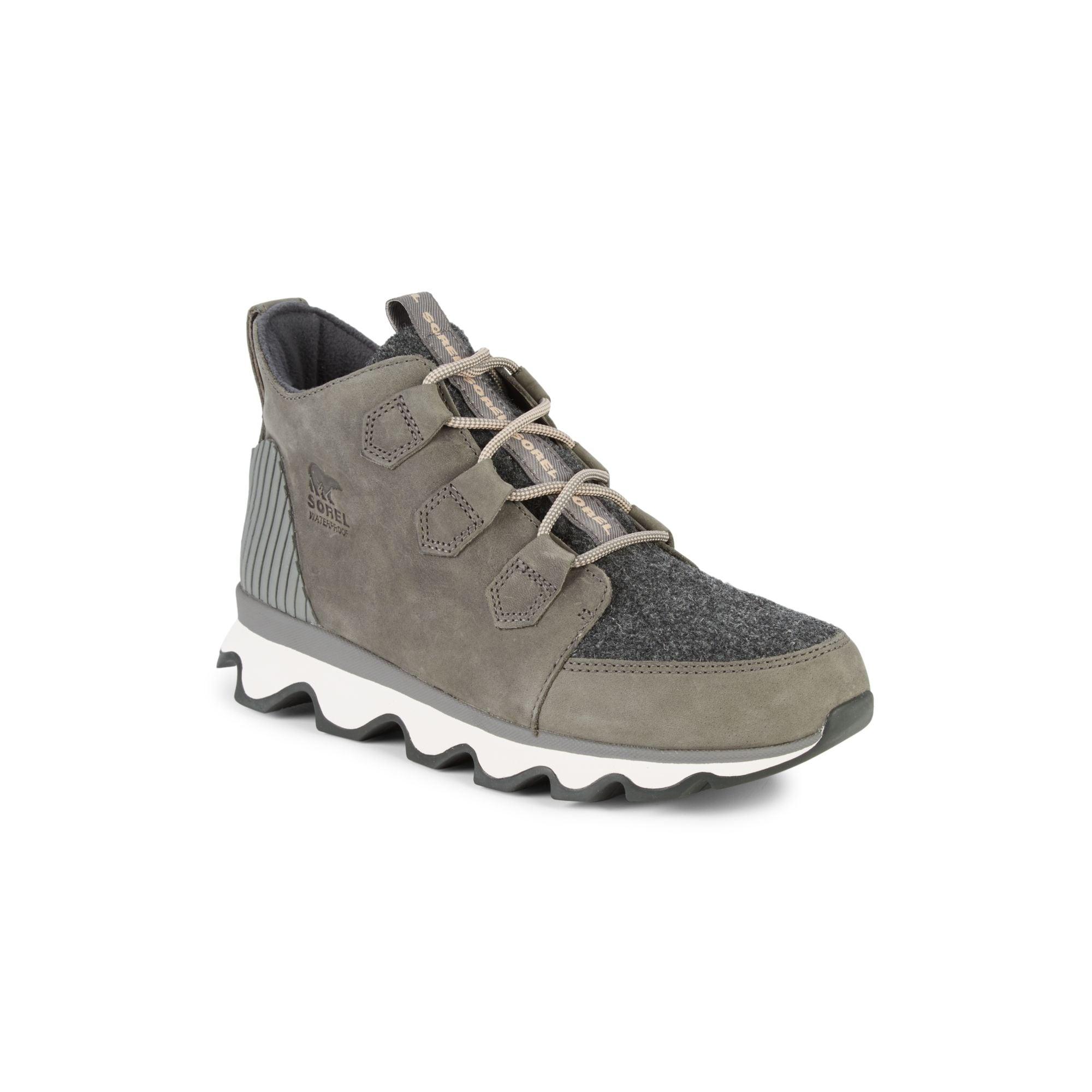 sorel kinetic caribou faux fur waterproof sneakers
