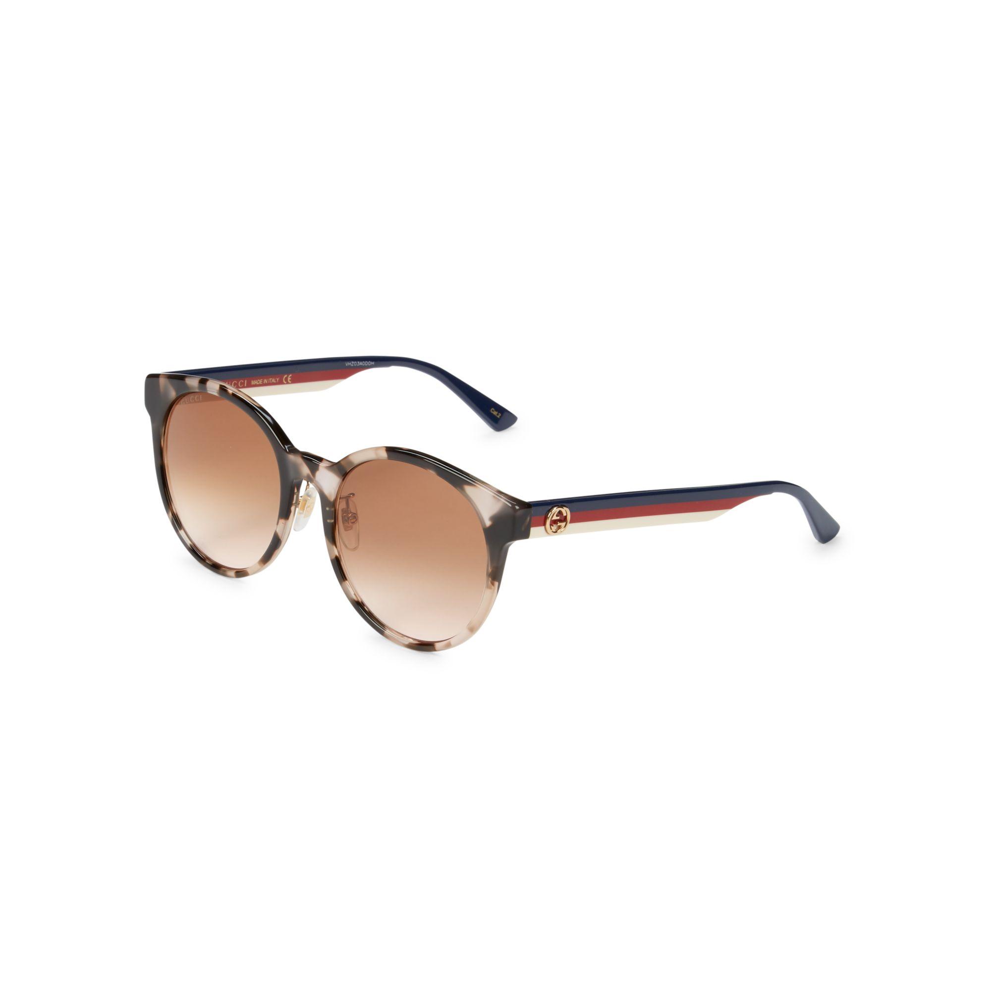 gucci 55mm round core sunglasses