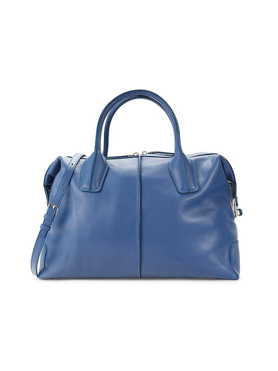 Tod's D Styling Bauletto Leather Top Handle Bag in Blue Lyst
