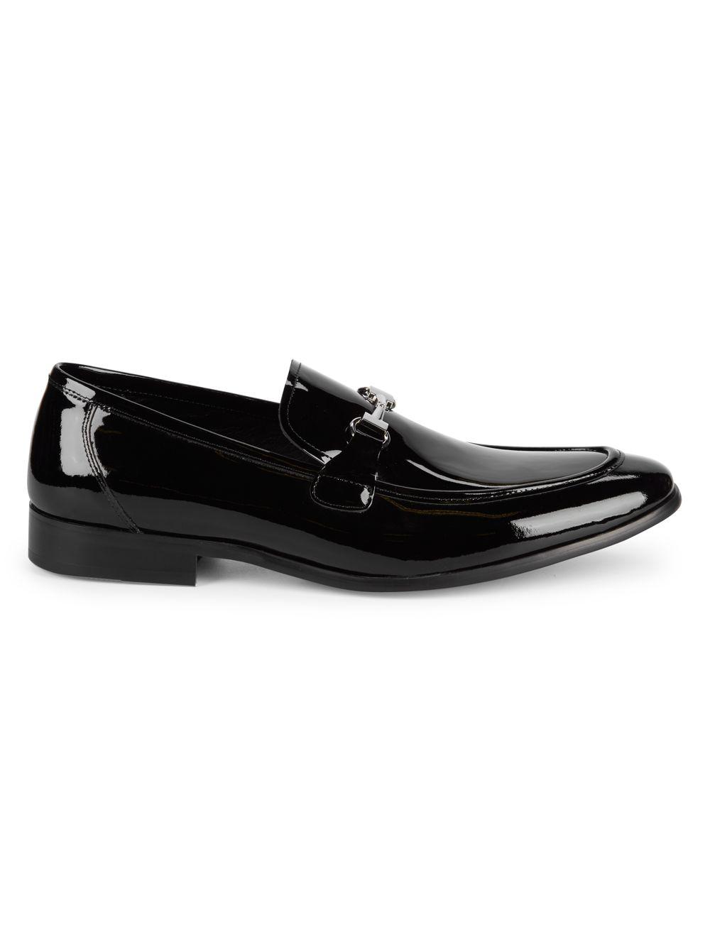 Saks Fifth Avenue New Last Patent Leather Loafers in Black for Men - Lyst