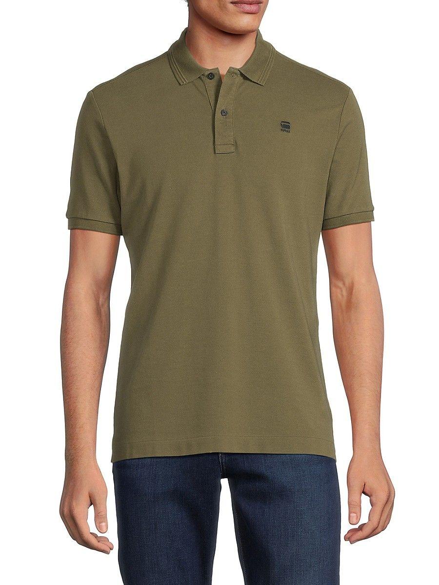 G-Star RAW Dunda Slim Fit Polo in Green for Men | Lyst