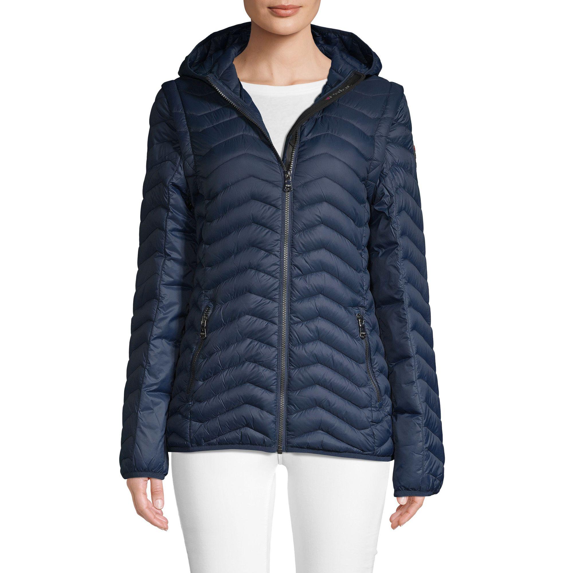 missy chevron puffer jacket