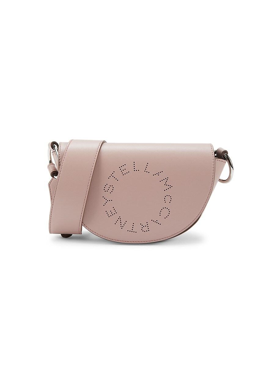 Stella McCartney Logo Half Moon Vegan Leather Shoulder Bag