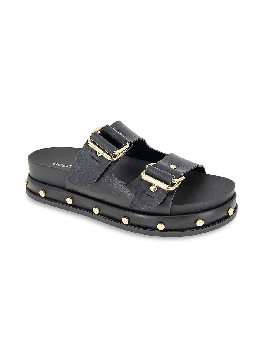 BCBGeneration Bamba Studded Flatform Sandals in Black Lyst