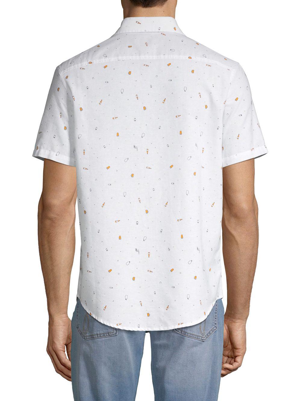 beer button down shirt