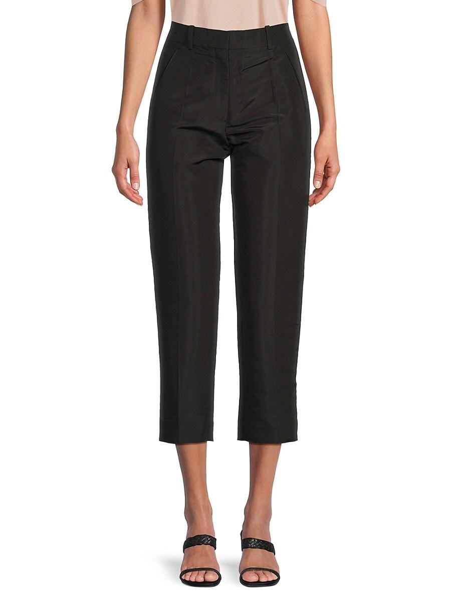 パンツ Valentino Pants Wool Gabardine Pants With Turn-ups for Man in Anthracite