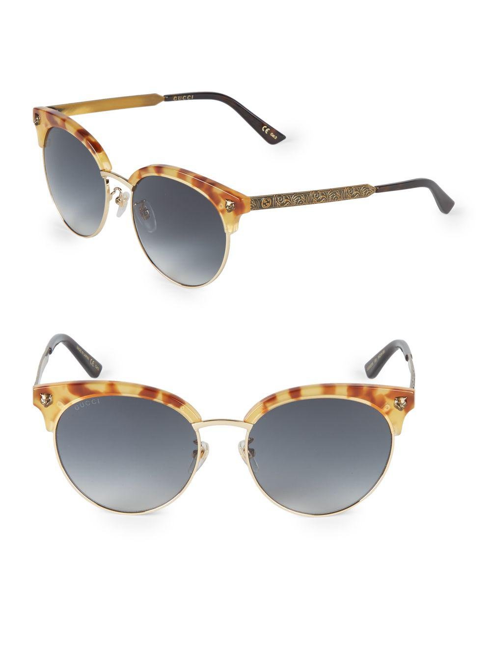 Gucci 56mm Clubmaster Sunglasses - Lyst