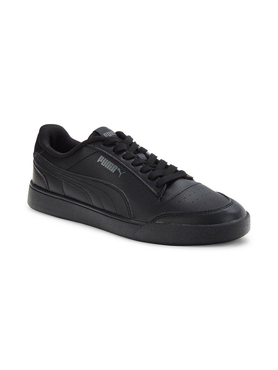 PUMA Shuffle Perforated Sneakers in Black for Men | Lyst