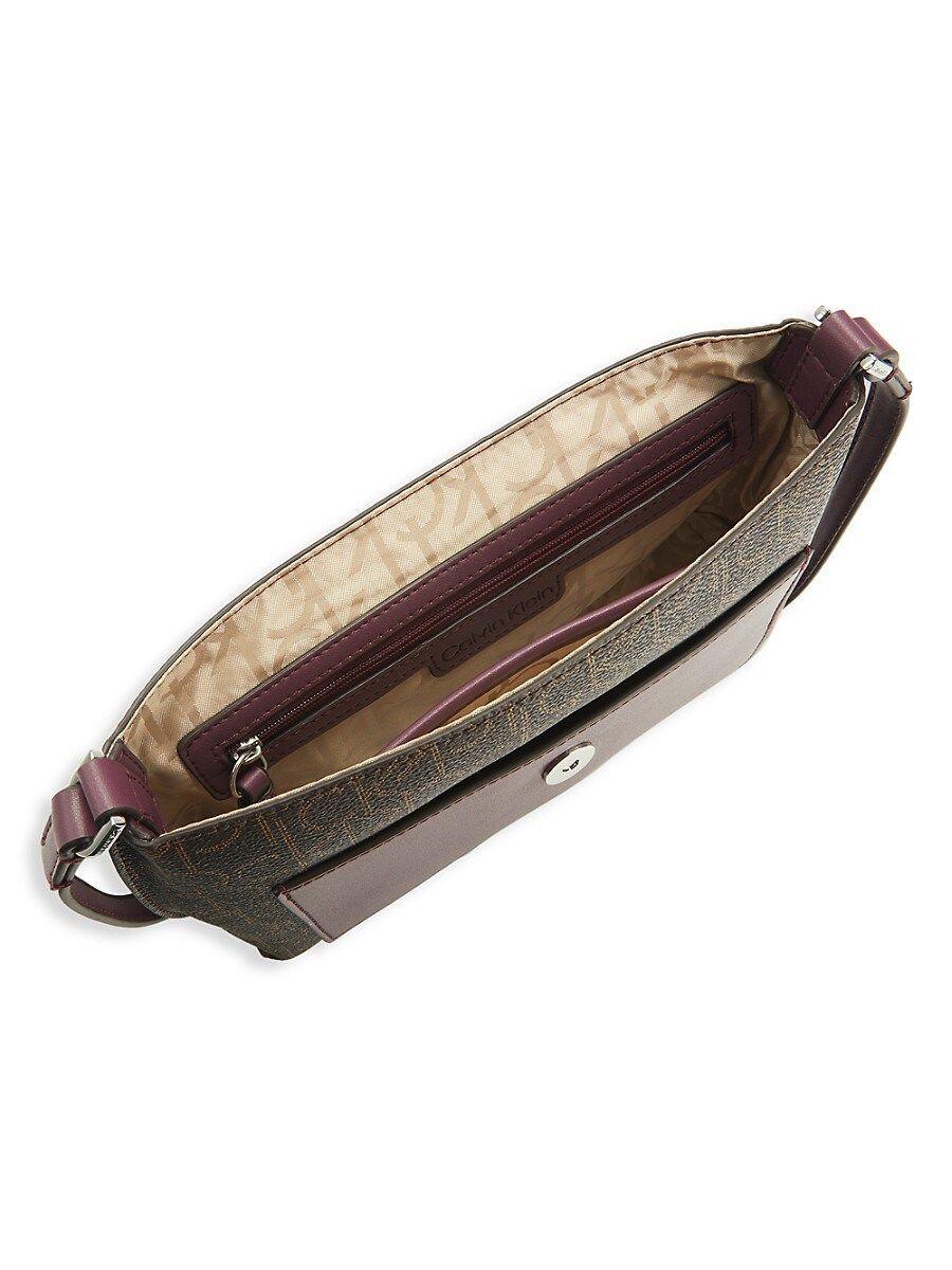   Odette Signature Crossbody バッグ Calvin Klein Odette Signature Crossbody, Black Multi