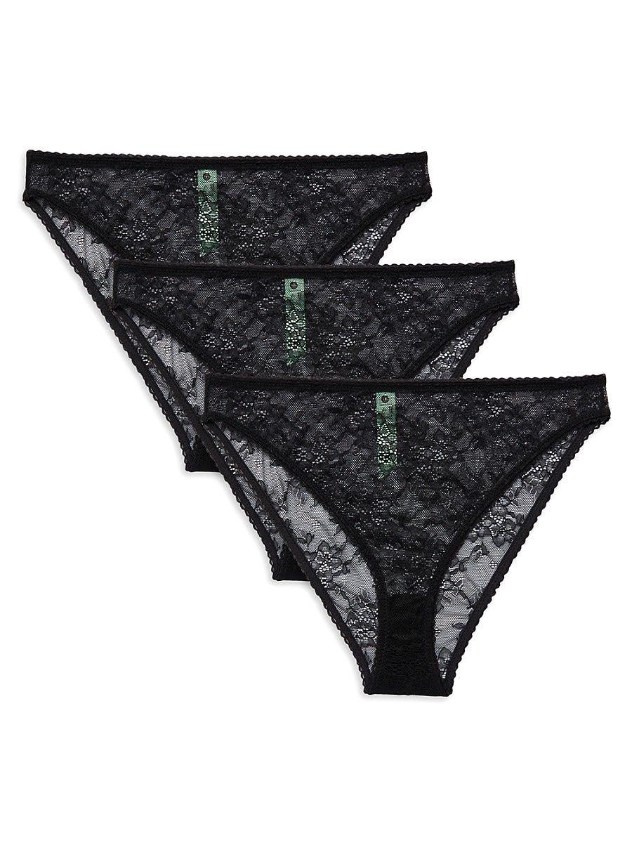 Honeydew Intimates 3pack Lexi Lace Bikini Panties in Black Lyst