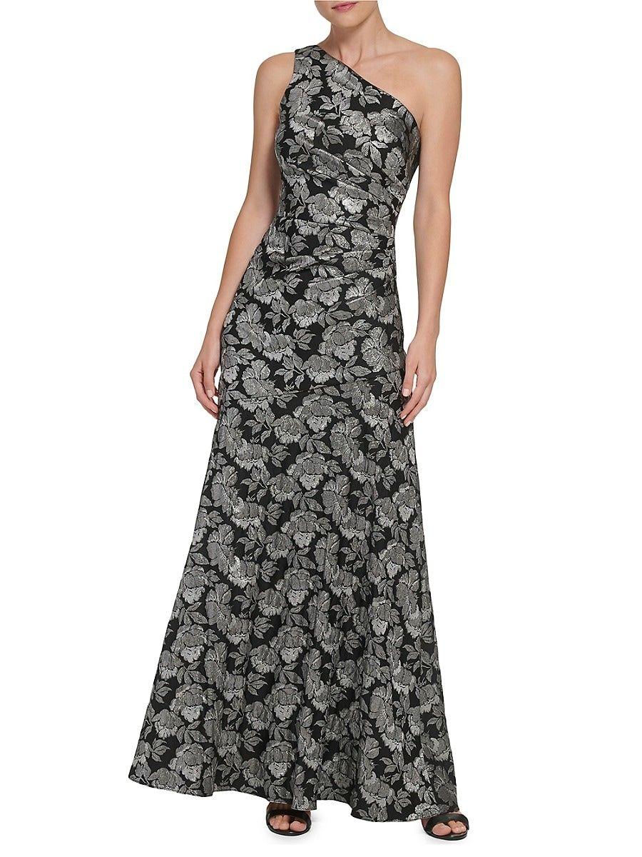 Eliza j top jacquard floral gown