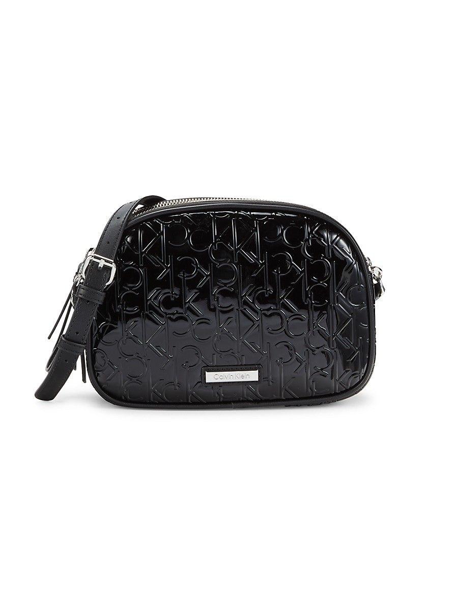 Calvin Klein Takara Logo-embossed Crossbody Bag in Black