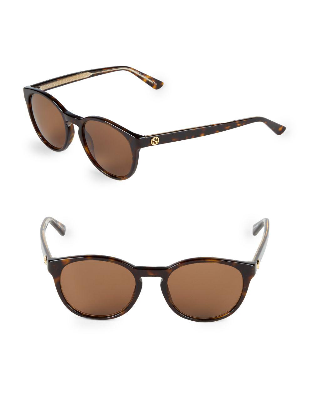 gucci 50mm round sunglasses