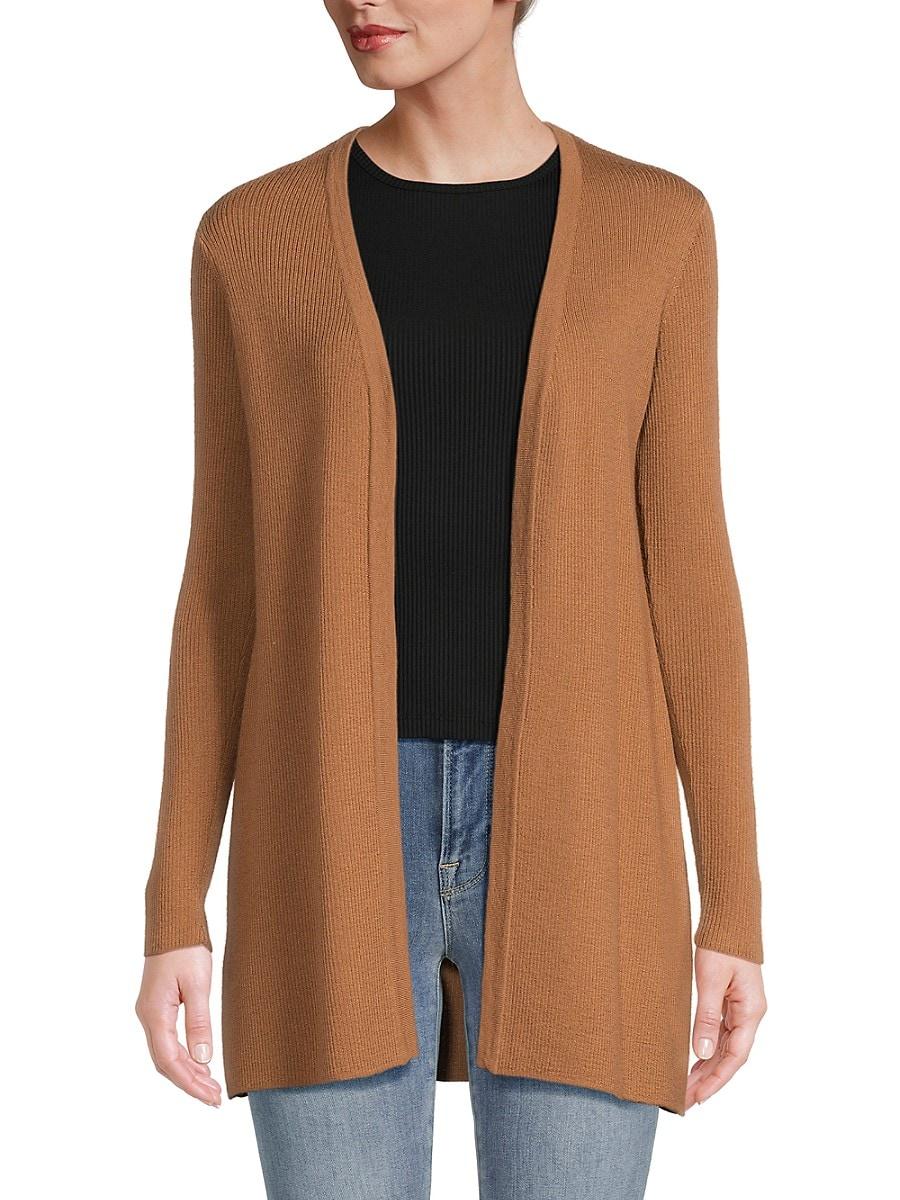 Merino Wool Open Cardigan