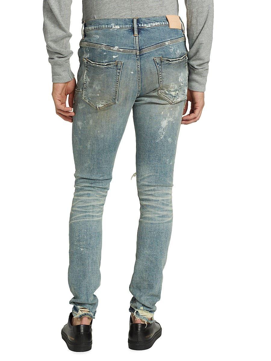 Purple Brand distressed-look mid-rise Jeans - Farfetch
