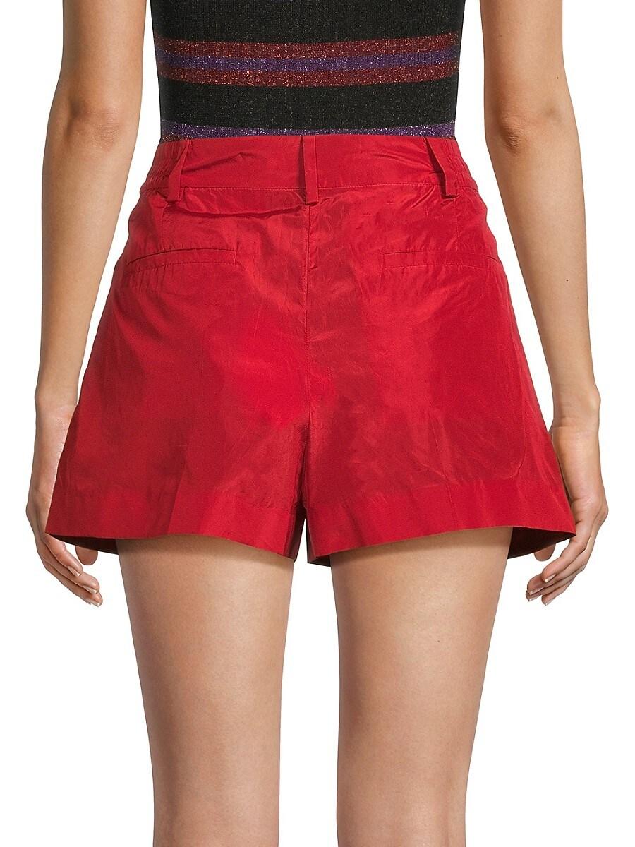 ショートパンツ VALENTINO Printed poplin Valentino Garavani Escape shorts VALENTINO GARAVANI Logo-printed cotton-poplin shorts