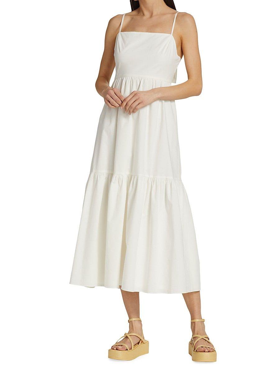 Wayf imola tiered midi dress cheap