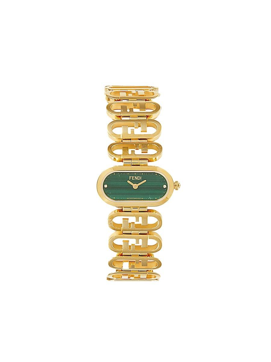 稀少 FENDI(フェンディ) IP Yellow Gold Bracelet Ladies Watch FENDI Gold bracelet Ladies watch, good condition, rare | eBay