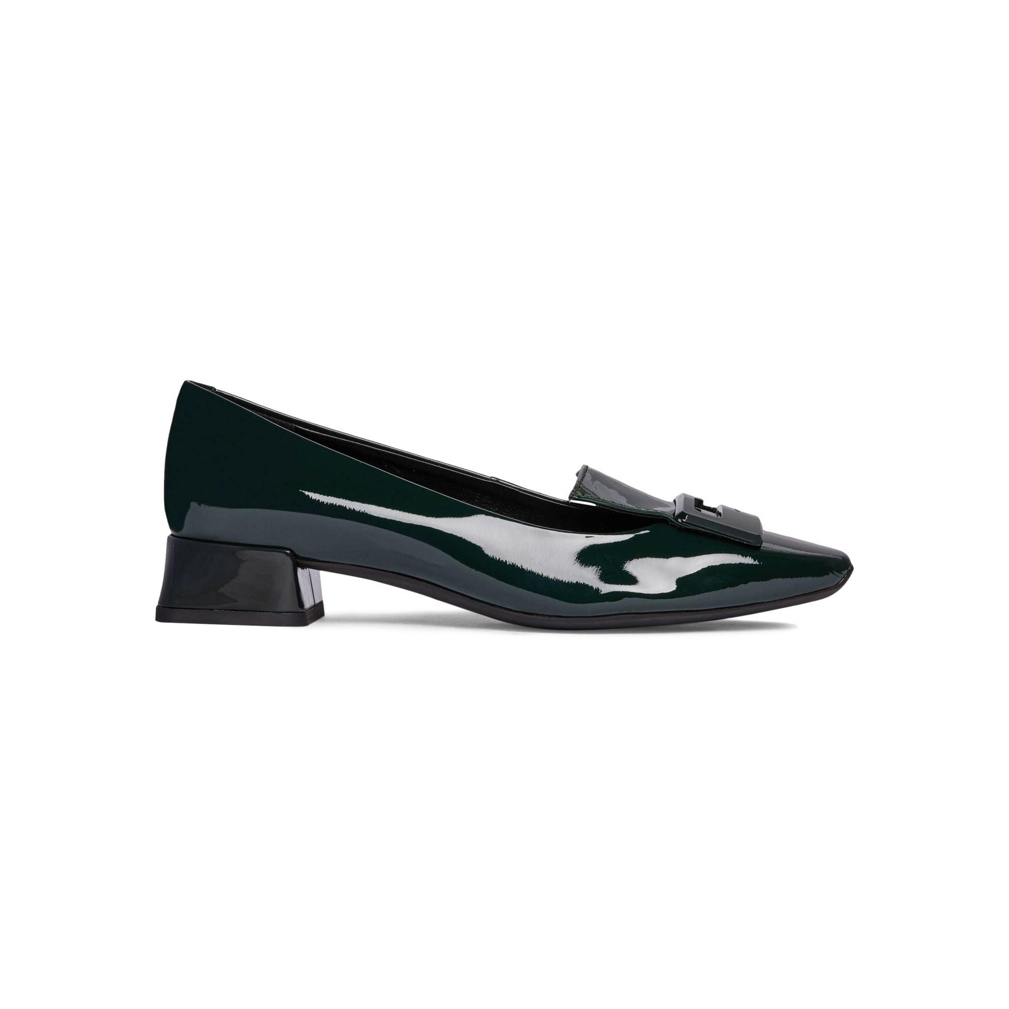 Geox Vivyanne Patent Leather Heeled Loafers in Blue - Lyst