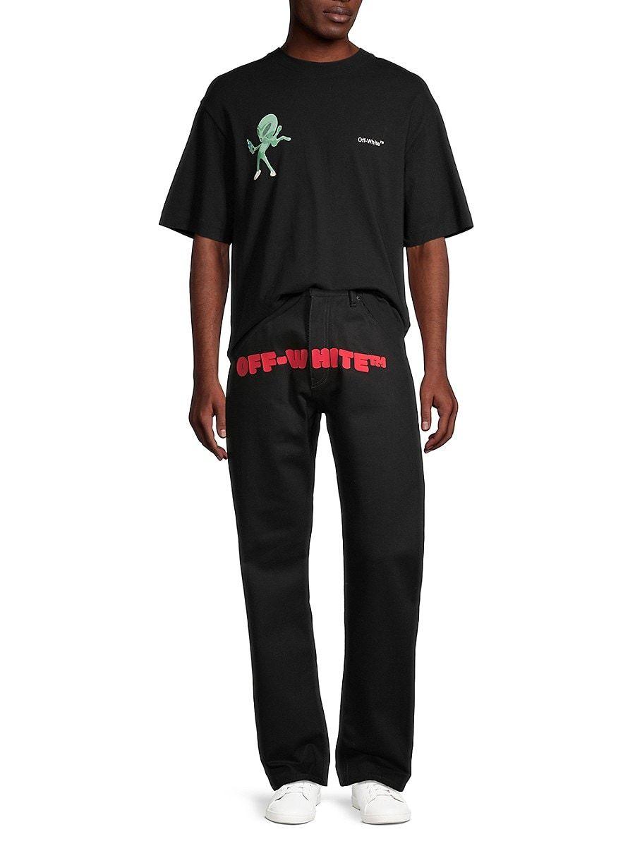 Off-White c/o Virgil Abloh Alien Spray World Skate Short Off-White c/o Virgil Abloh Alien Spray World Skate Short
