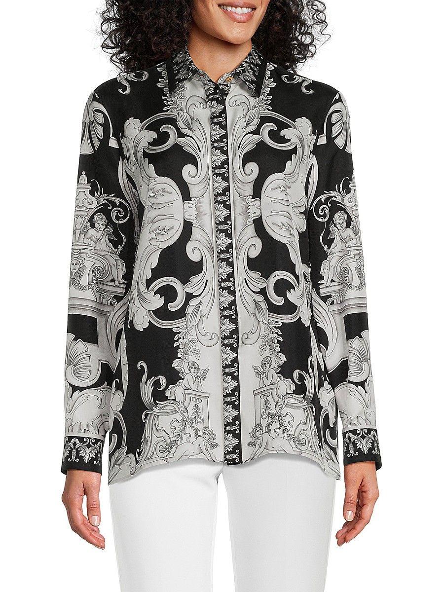 Versace paisley cheap shirt