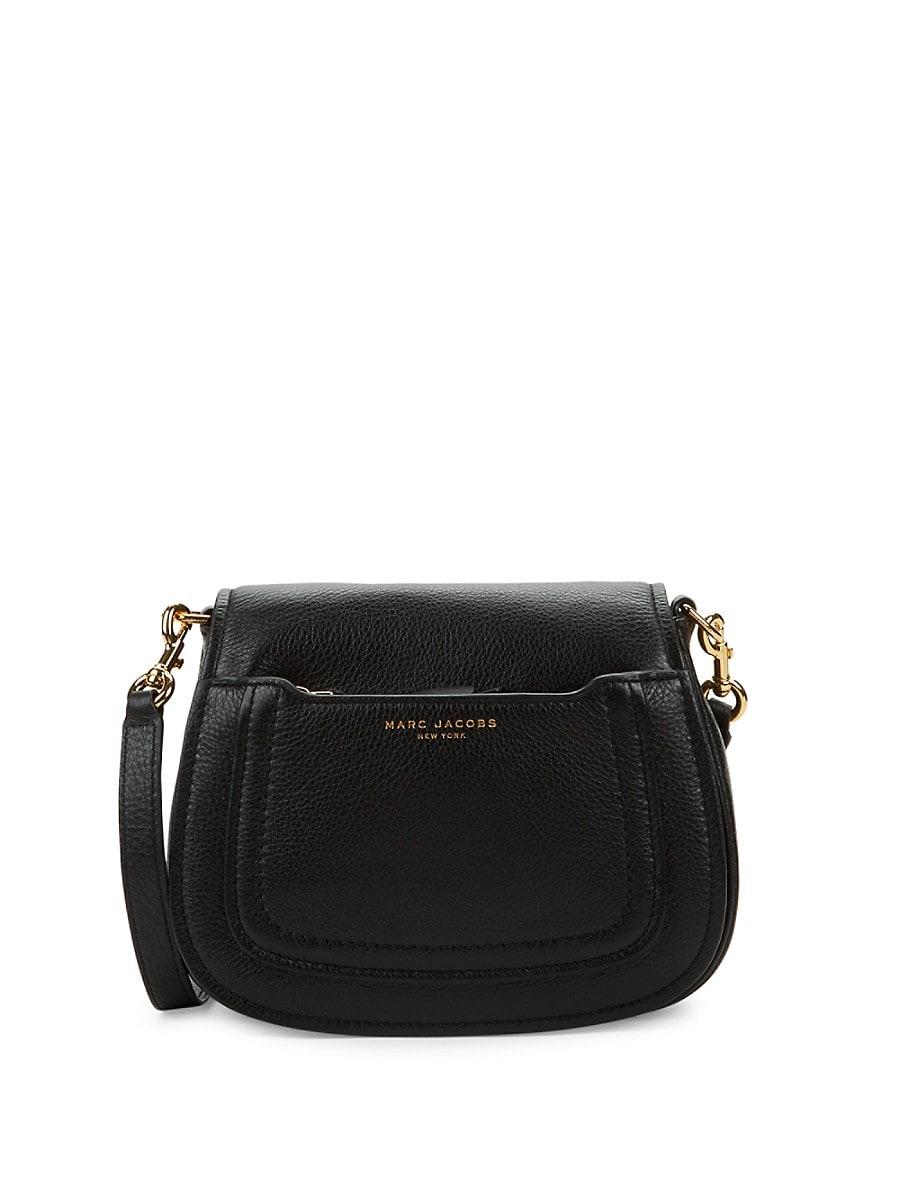 Marc Jacobs Mini Empire City Leather Messenger Bag in Black Lyst