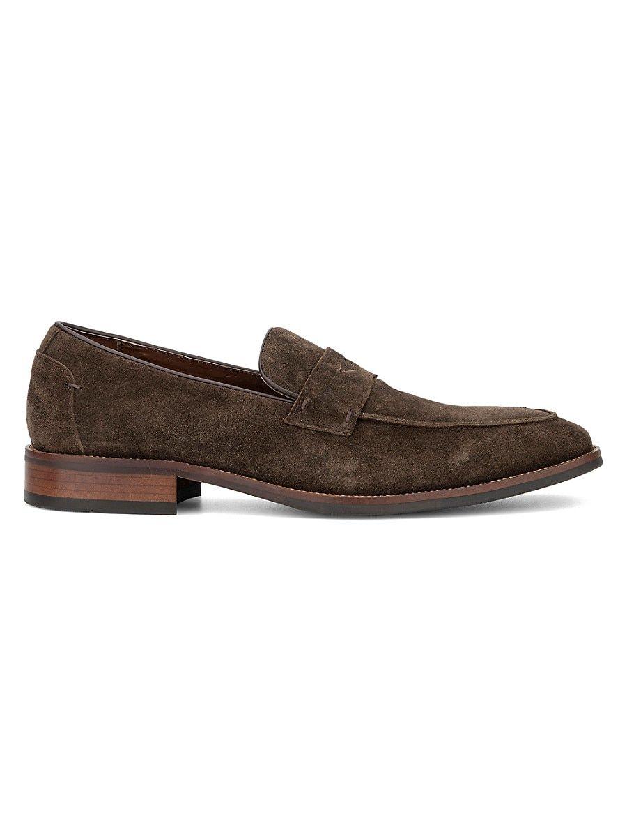 Vintage Foundry Co. Davis Suede Penny Loafers in Brown for Men | Lyst