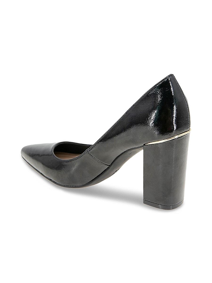 Bcbg black patent top leather pumps