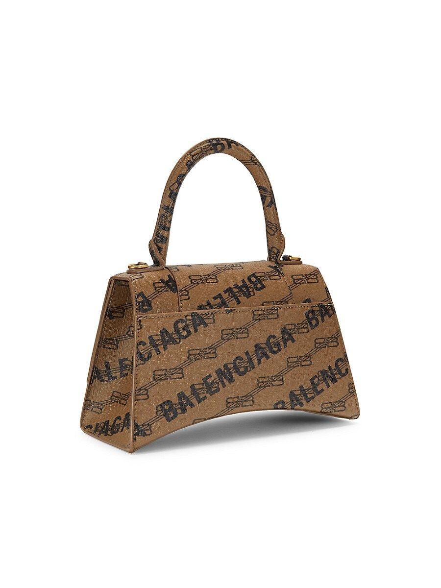 Balenciaga Small Hourglass Monogram Leather Crossbody Bag | Lyst