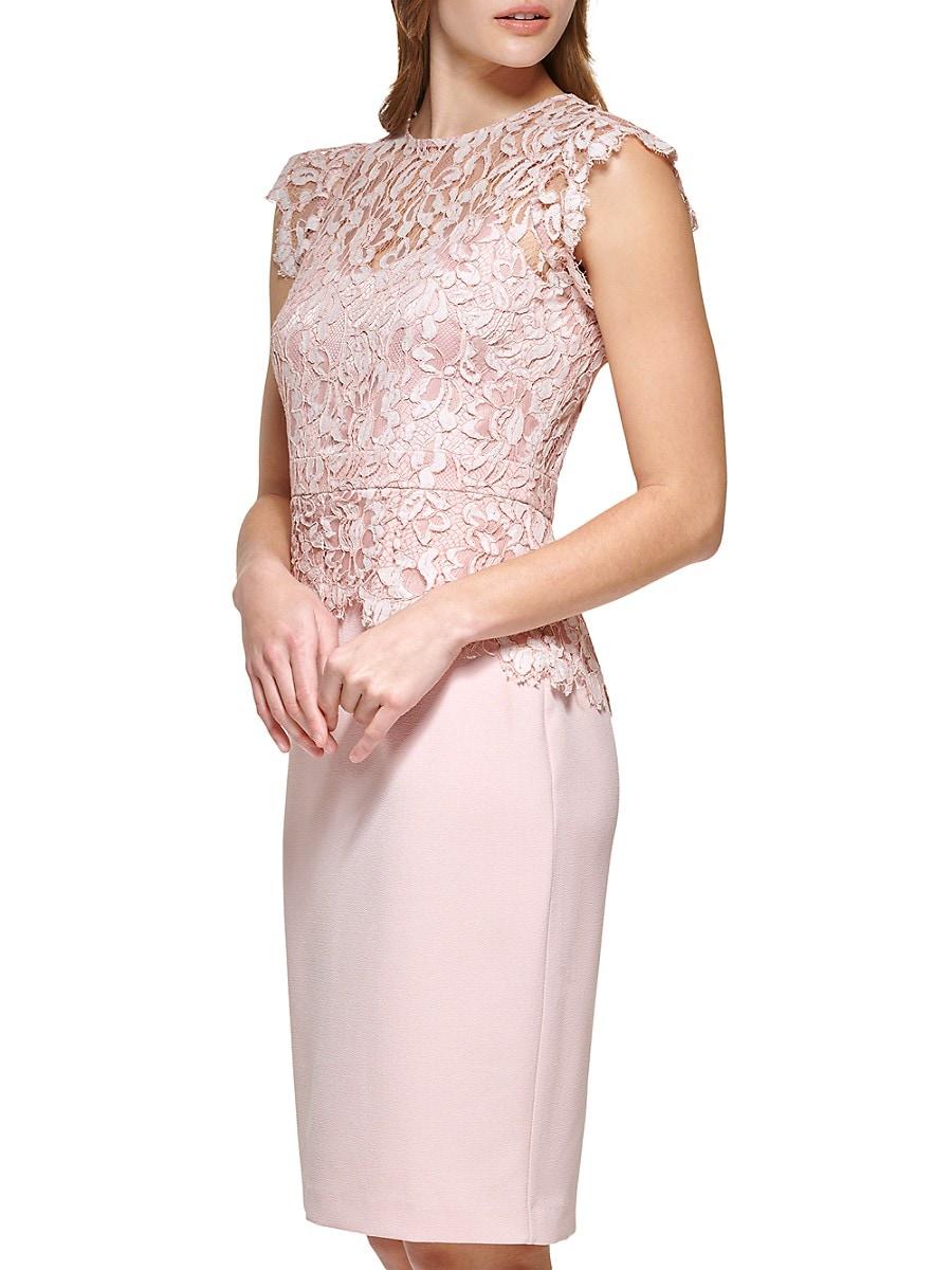 Vince camuto sale pink lace dress