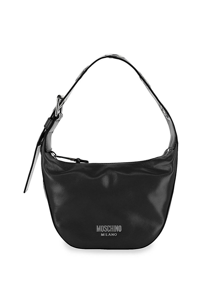 Love Moschino Women's Hobo Bag – Black PU Bag With Gold Accents - View #4