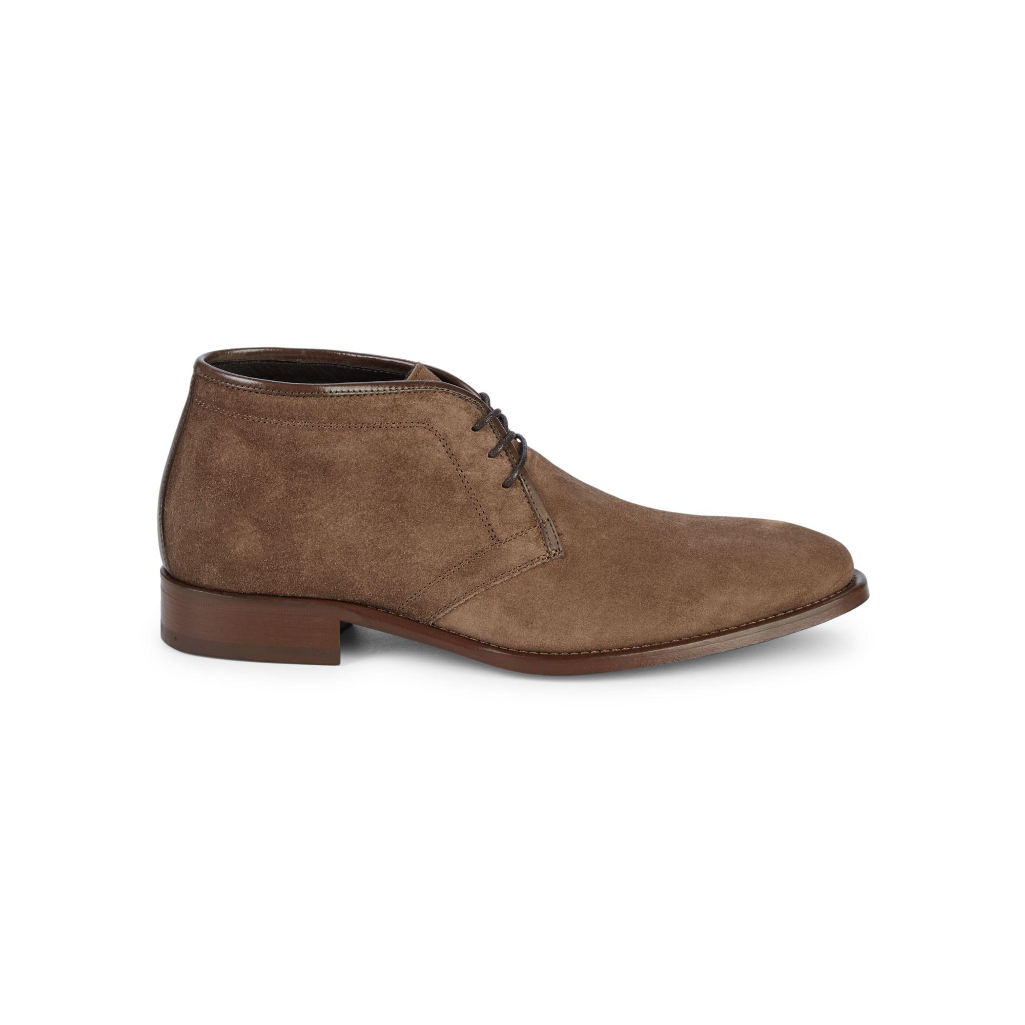 Johnston & Murphy Cormac Suede Chukka Boots in Taupe (Brown) for Men - Lyst