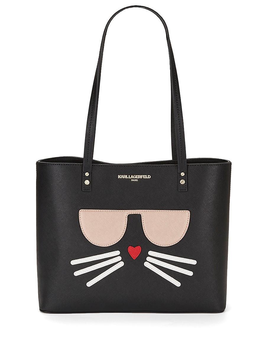 Karl Lagerfeld Maybelle Cat Tote in Black | Lyst