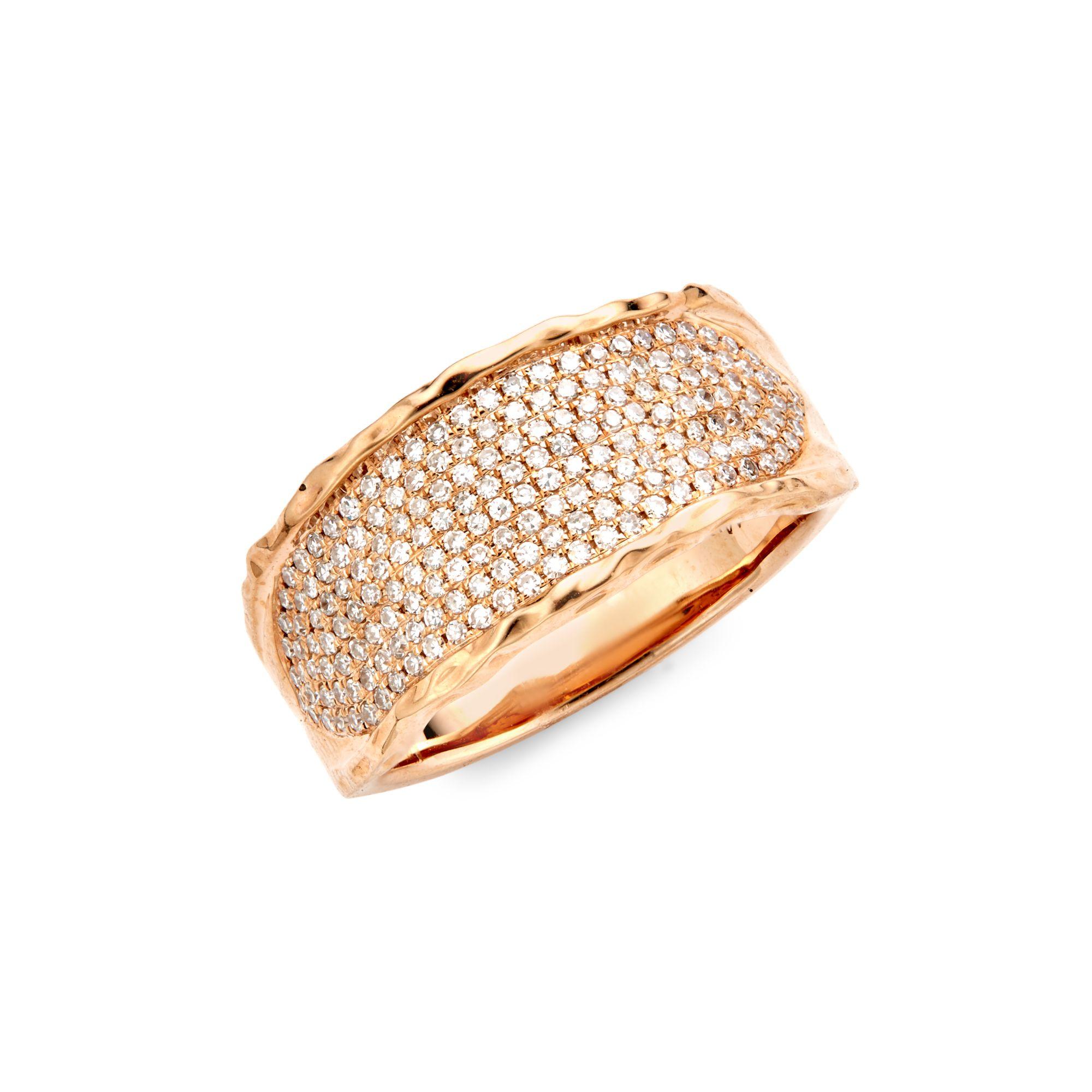 Saks Fifth Avenue 14k Rose Gold Diamond Ring - Lyst