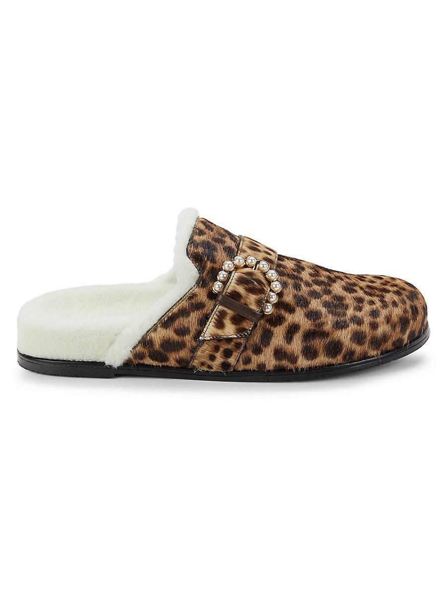 Stuart weitzman leopard mules sale