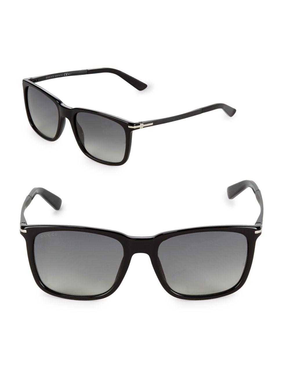 Gucci Gradient 55mm Wayfarer Sunglasses 