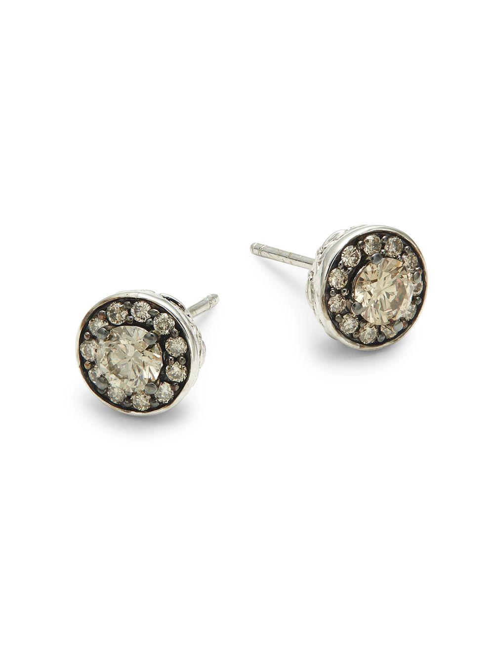 Lyst Le Vian Chocolatier Chocolate Diamonds 14k Vanilla Gold Le Vian Women S Metallic Chocolatier Chocolate Diamonds 14k Vanilla Gold Bezel Stud Earrings