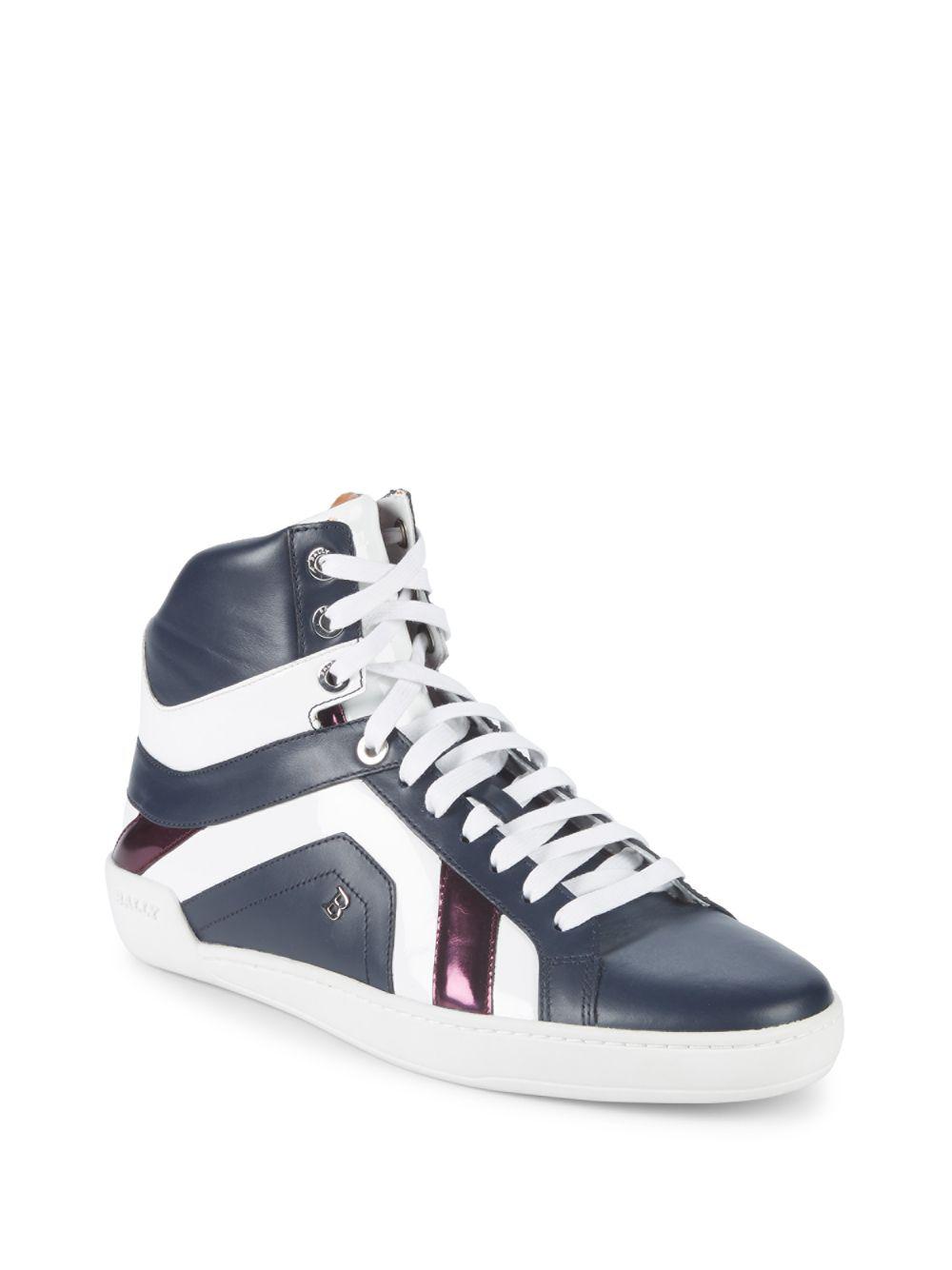 Bally Eticon Leather High-top Sneakers 