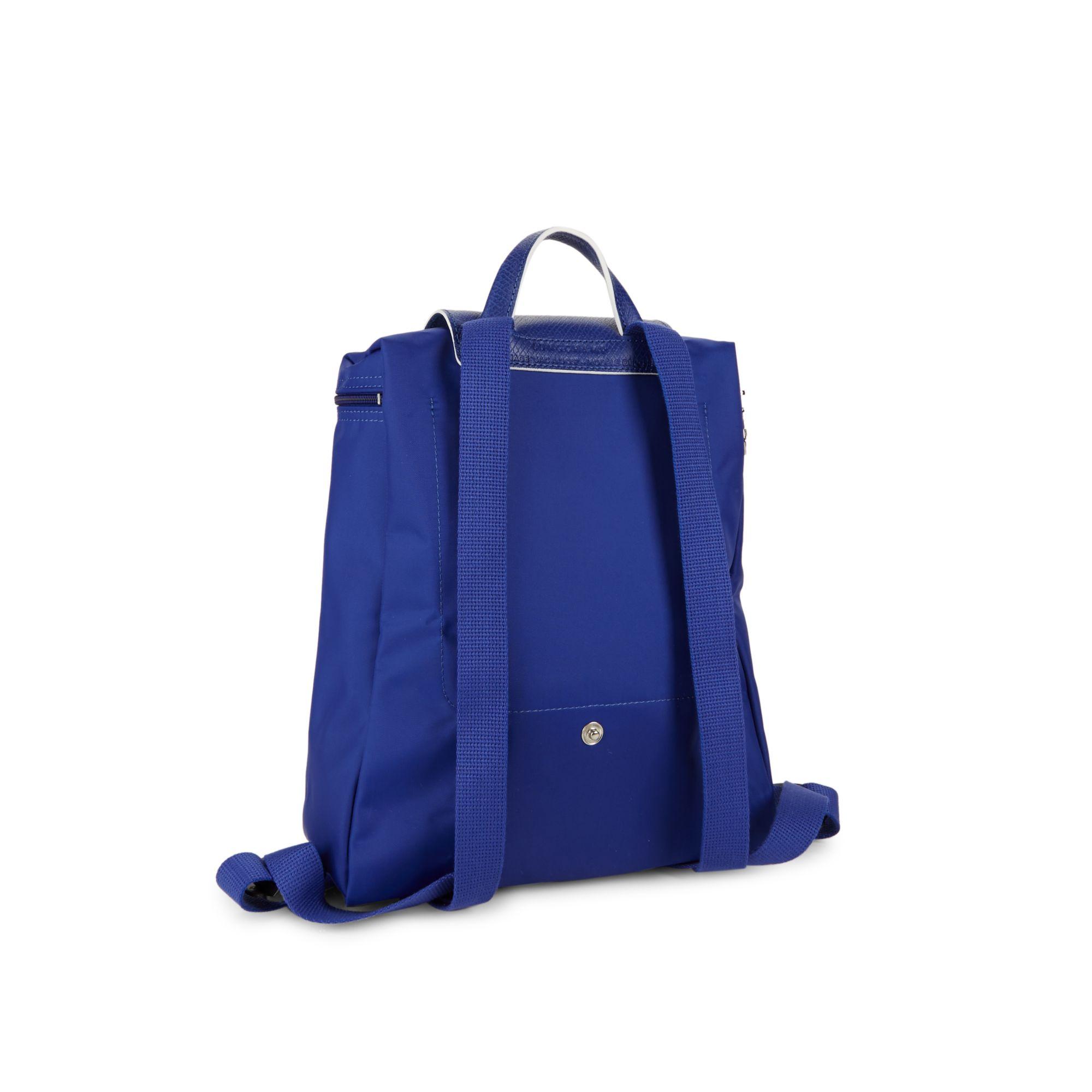Longchamp blue backpack hot sale