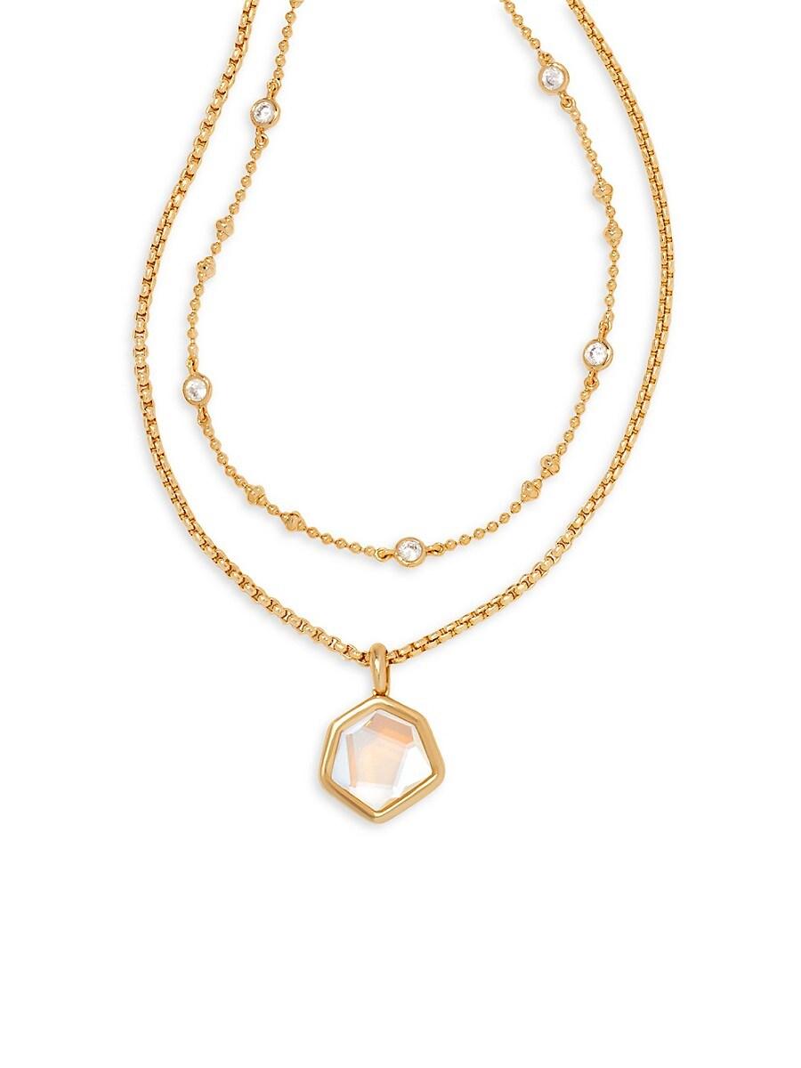 Kendra Scott Vanessa 14K Goldplated Cubic Zirconia Double Strand