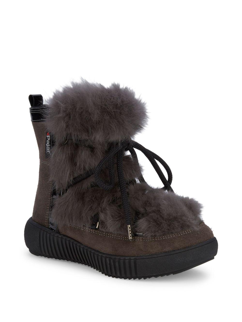 Pajar Amy Fauxfur Boots in Grey (Gray) Lyst