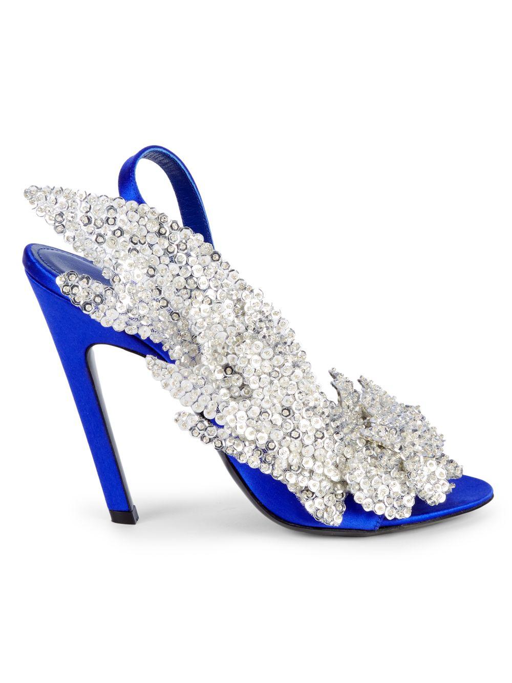 Balenciaga Talon Slash Pumps in Blue | Lyst