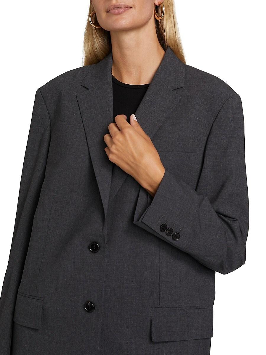 Theory Wool Single-Breasted Sport Jacket in Gray Lyst