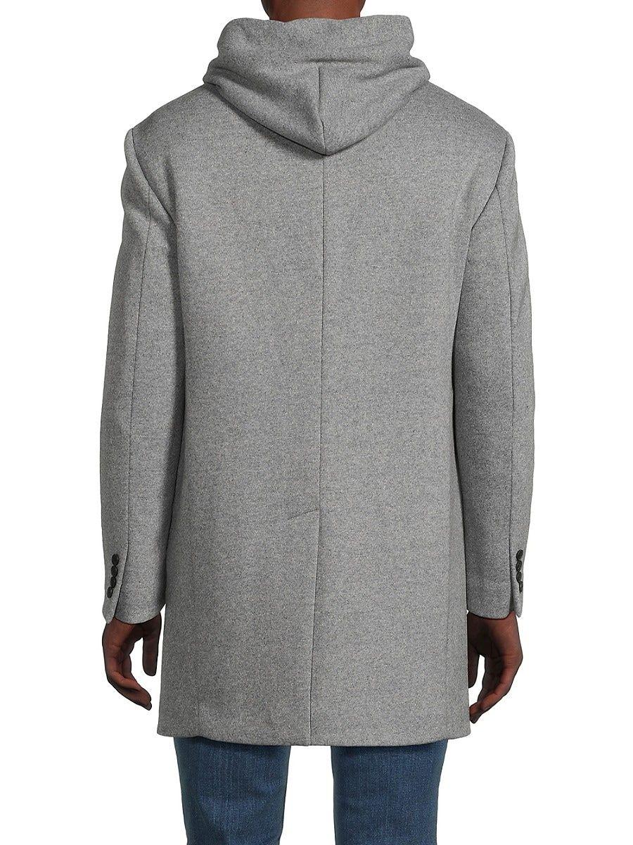 Cardinal Of Canada Rem Hooded Top Coat in Gray for Men Lyst