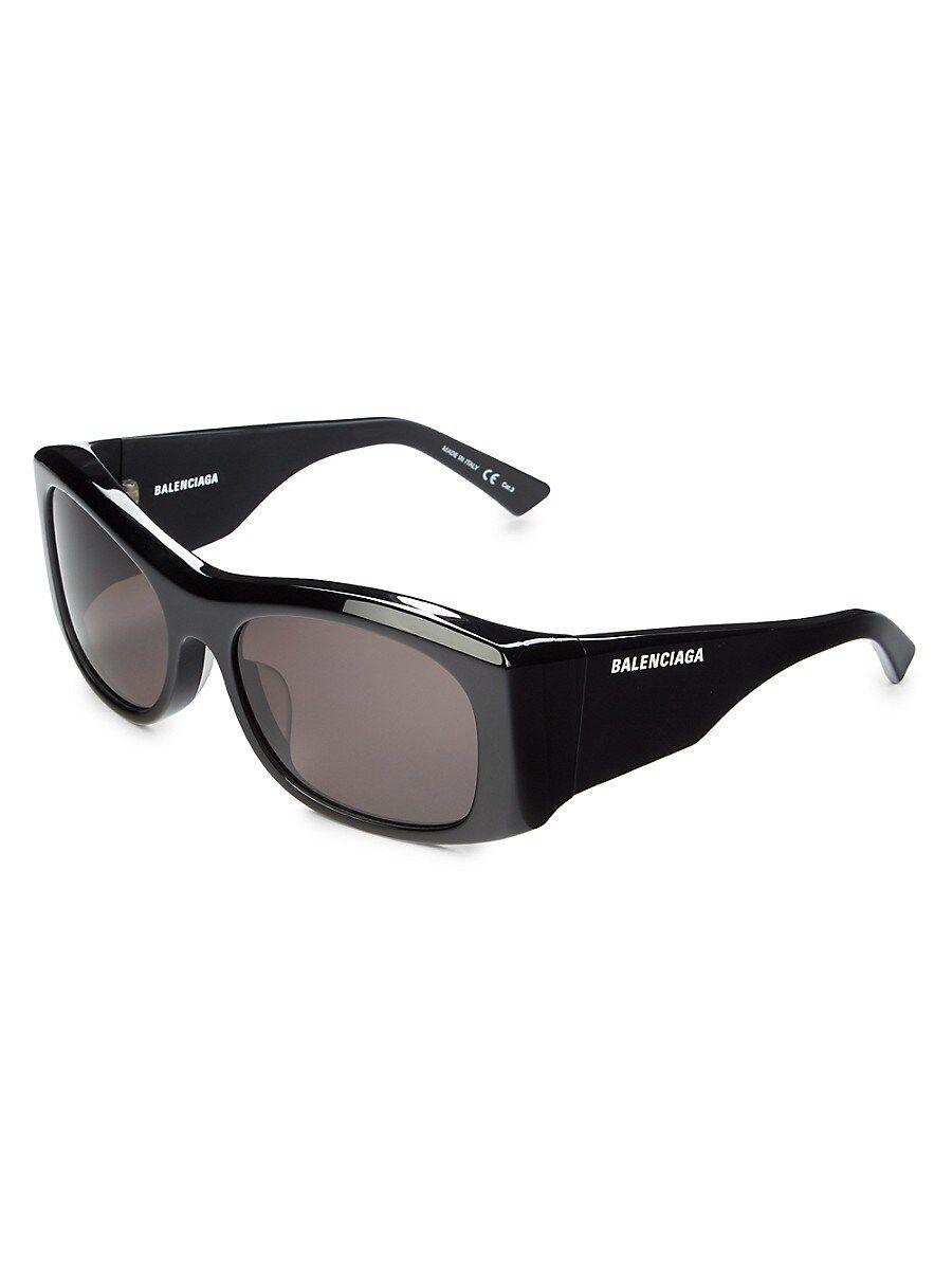 balenciaga 59mm rectangle sunglasses