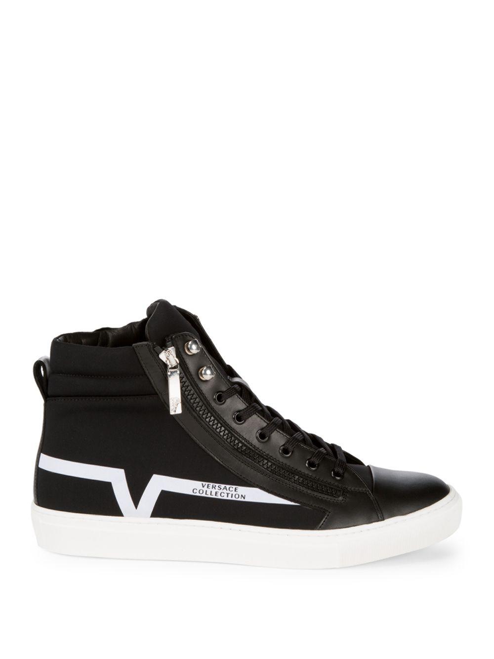versace collection high top sneaker