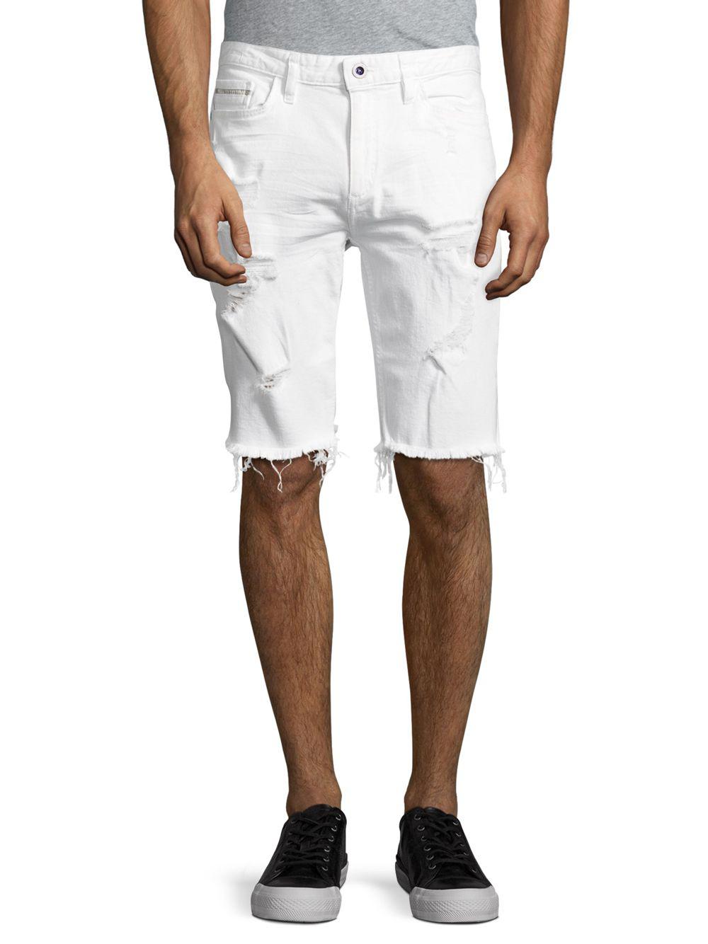 mens cut off denim shorts