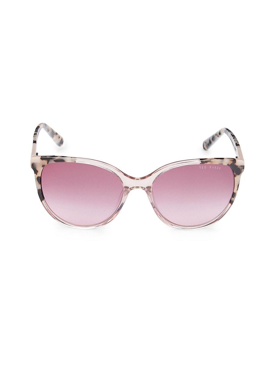 Ted Baker 56mm Round Sunglasses in Pink | Lyst