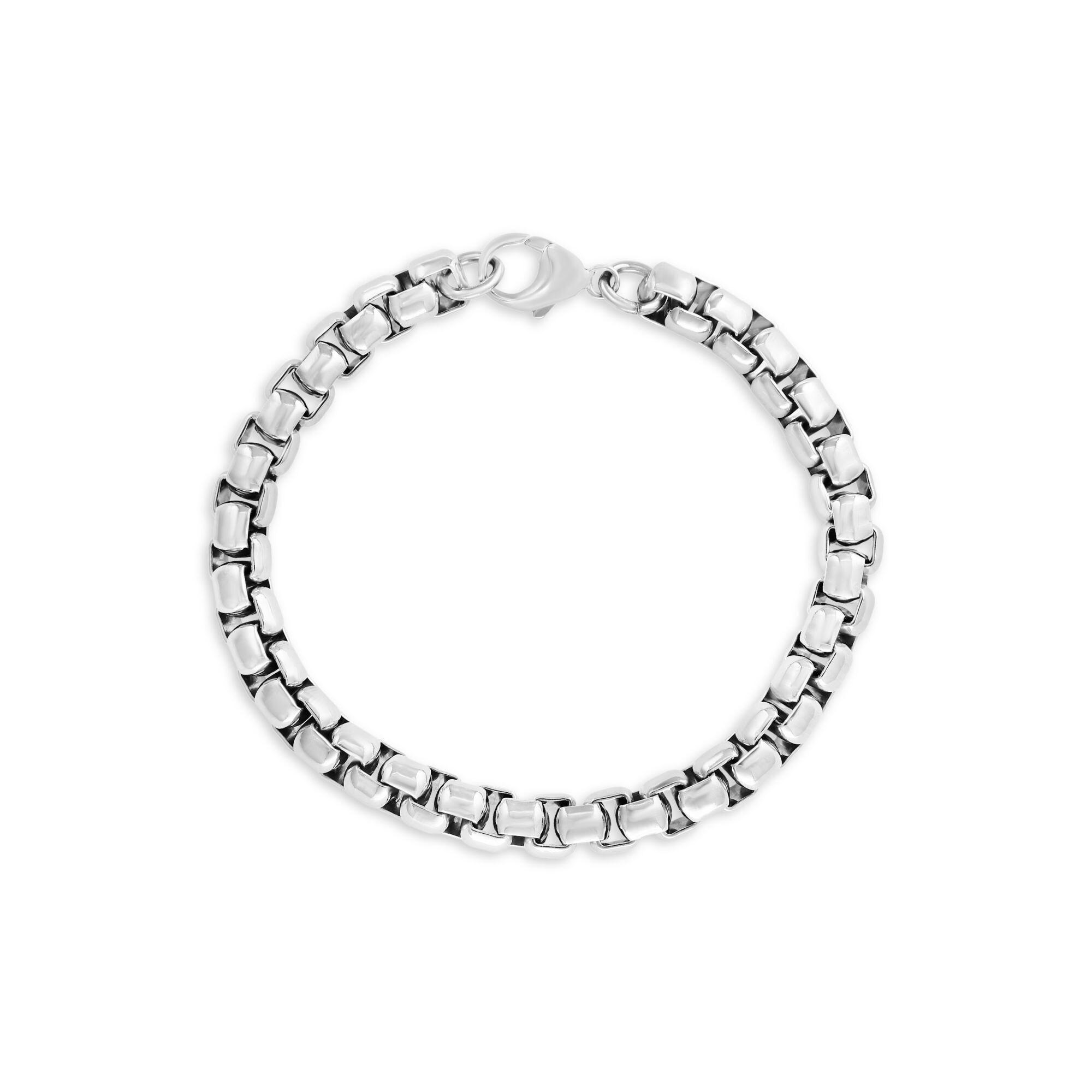 Effy Sterling Silver Round Box Chain Bracelet in Metallic for Men - Lyst